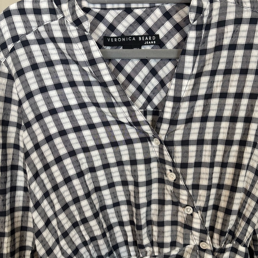 Veronica Beard Plaid Mini Dress - size S​​ - Picture 2 of 6